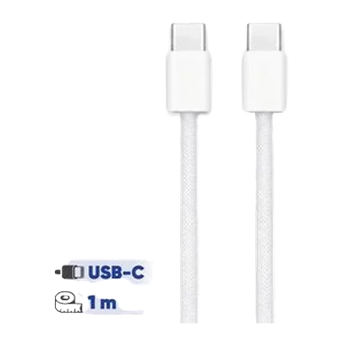 کابل آیفون 16 Type-C به Type-C 60 وات اورجینال